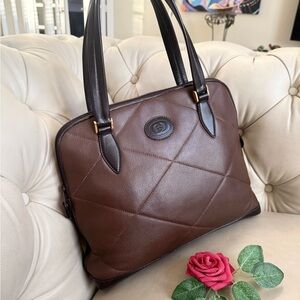 RARE Vintage Gucci Brown Leather Handbag